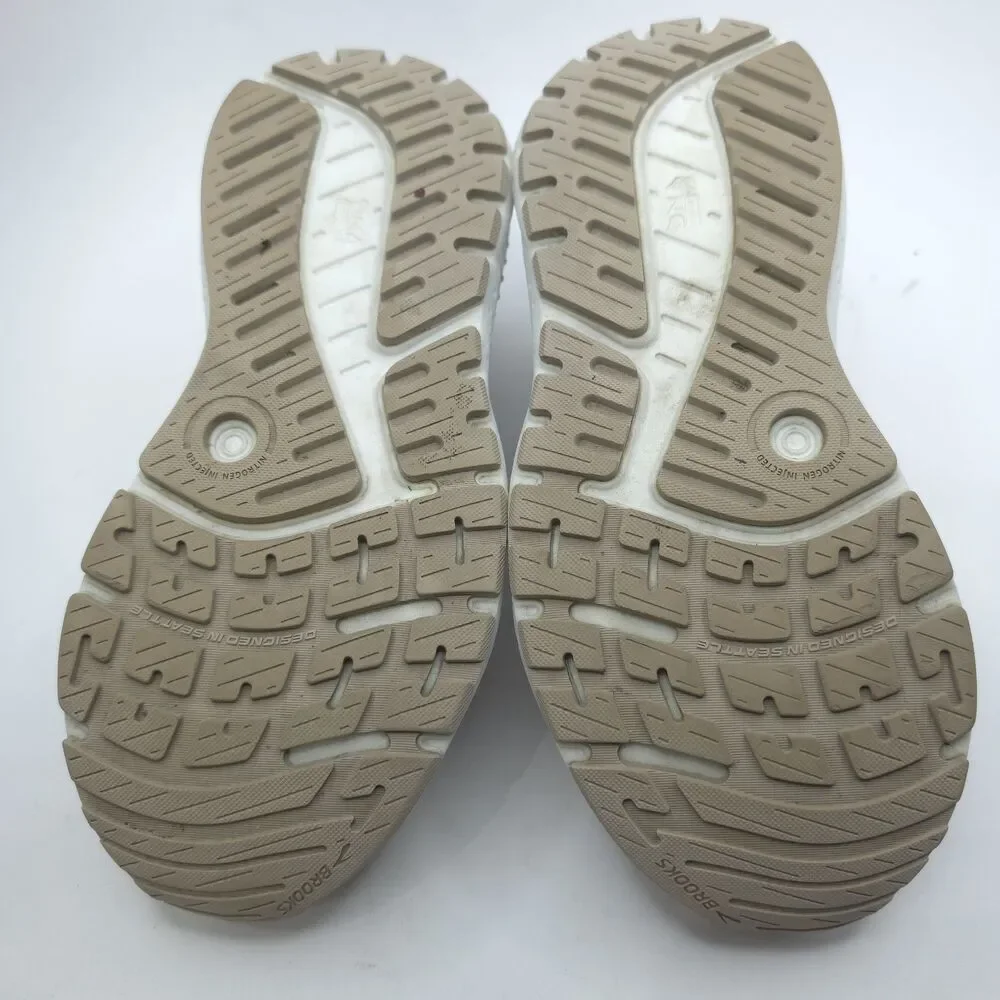 Brooks Ariel GTS 23 Shoes Womens Sz 8 2E Beige Sneakers Running Athletic Jogging